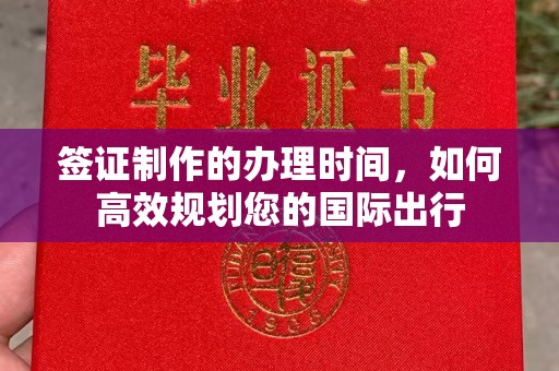 东港签证制作的办理时间，如何高效规划您的国际出行